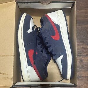 Jordan Sneakers Navy Red White